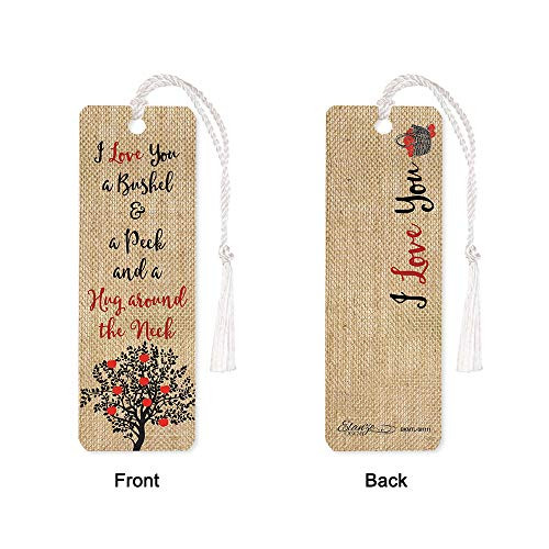 Bushel Peck 2 x 6 Glossy Paper Bookmark with Tassel Pack of 12