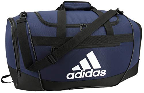 adidas Defender III medium duffel Bag, Collegiate Blue/Black/White, One Size