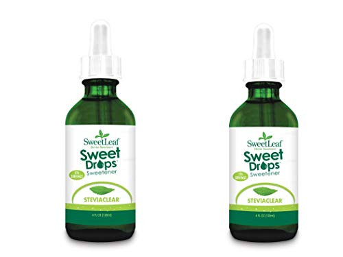 SweetLeaf Sweet Drops Liquid Stevia Sweetener, SteviaClear, 4 Ounce (Pack of 2)