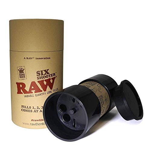 RAW Six Shooter for King Size Cones | Cone Loader Filling Device | Fills 1,2,3, or 6 Cones at a Time!