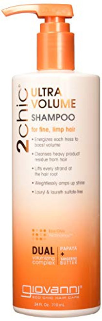 GIOVANNI- 2chic Ultra-Volume Shampoo with Tangerine and Papaya Butter- For Fine, Limp Hair (24 Fluid Ounce) GIOVANNI- 2chic Ultra-Volume Shampoo with Tangerine and Papaya Butter- For Fine, Limp Hair (24 Fluid Ounce)