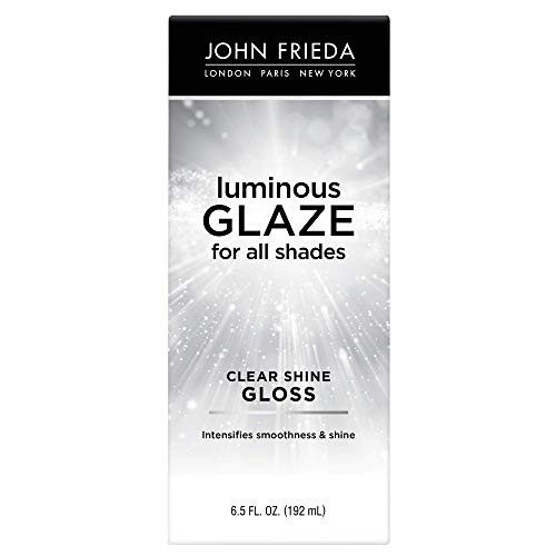 John Frieda 15101 Clear Shine Gloss, 6.5 Ounce Shine Enhancing Glaze, Designed to Fill Damaged Areas for Smooth, Glossy Hair