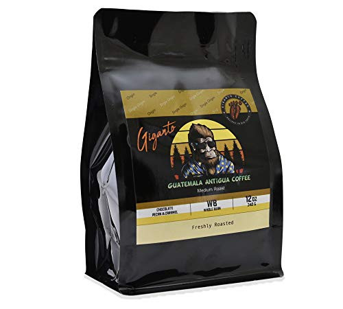Giganto Guatemala Antigua Coffee  Single Origin  Guatemalan Whole Bean Coffee  Medium Roast - Fresh Roasted Gourmet Coffee  Best Guatemala Coffee - 12 oz Giganto Guatemala Antigua Coffee  Single Origin  Guatemalan Whole Bean Coffee  Medium Roast - Fresh Roasted Gourmet Coffee  Best Guatemala Coffee - 12 oz