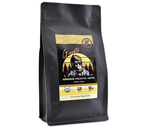 Honduras Pacavita Coffee Ground - Organic  Medium Roast  USDA Certified Arabica Coffee  Single Origin  Pacavita - Fresh Roasted Coffee  16 oz
