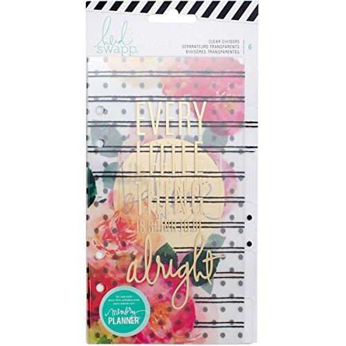 American Crafts Heidi Swapp Memory Planner 6 Piece Clear Dividers