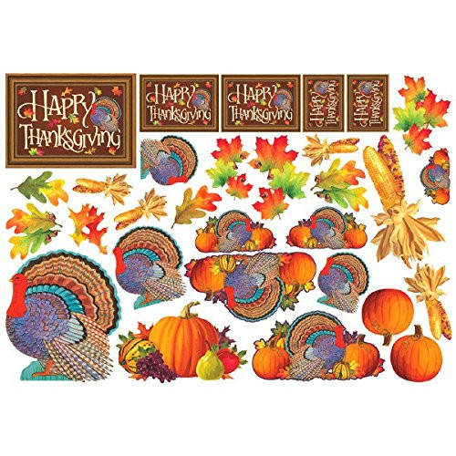 Thanksgiving Assorted Paper Cutout Value Pack, 30 Ct. | Party Decoration