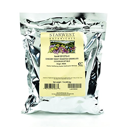 Starwest Botanicals Chicory Root Roasted Granules, 1 Pound Starwest Botanicals Chicory Root Roasted Granules, 1 Pound