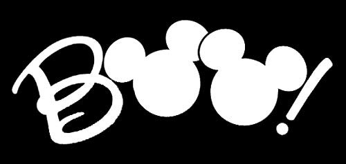 LLI Disney Boo | Decal Vinyl Sticker | Cars Trucks Vans Walls Laptop | White | 7.5 x 3 in | LLI1052 LLI Disney Boo | Decal Vinyl Sticker | Cars Trucks Vans Walls Laptop | White | 7.5 x 3 in | LLI1052
