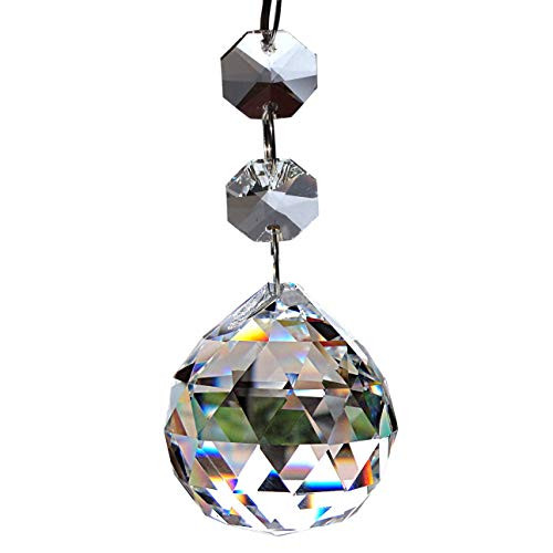 VOVOV 12 Pack 20" Crystal Glass Ball Chandelier Prisms Pendants Parts Beads Suncatcher Crystals Ball Prism Window Rainbow Maker with Chain for Easy Hanging VOVOV 12 Pack 20" Crystal Glass Ball Chandelier Prisms Pendants Parts Beads Suncatcher Crystals Ball Prism Window Rainbow Maker with Chain for Easy Hanging