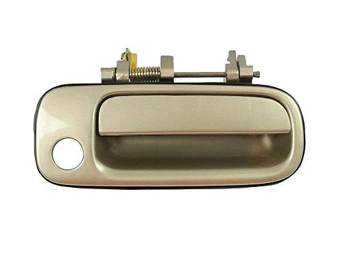Eynpire 8090 Exterior Outside Outer Front Right Passenger Side Door Handle for 1992 1993 1994 1995 1996 Toyota Camry Beige/Gold