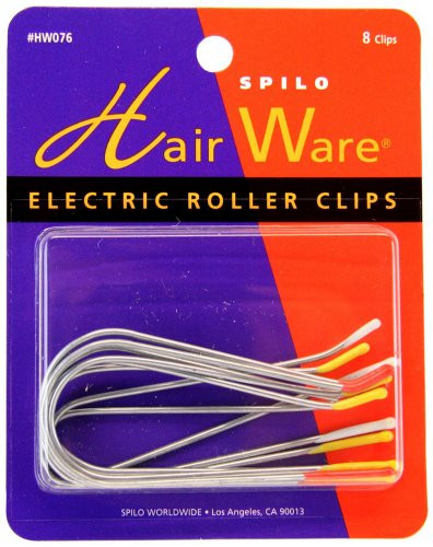 Spilo: Spilo Professional Electric Roller Clips, 8 counts