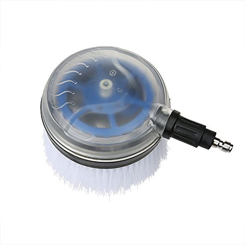 NUZAMAS Rotating Wash Brush, High Pressure Washer Accessories, Universal Quick Connector, Car Home Office Deck Decking Cleaning Tool