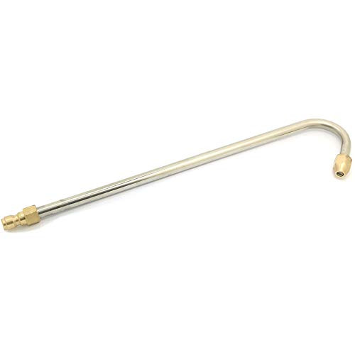 NUZAMAS U Shape 32cm High Pressure Washer Spray Nozzle Attachment, Extend Bended, Angled Hose, Bended for Easy Underbody Cleaning, Quick Connector, Boat Car Home Decking Driveway Wash and Cleaning
