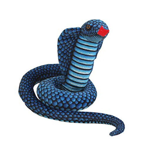 Kaptin Plush Toy Stuffed Animal Snake,Lifelike Toys,Plush Snake,Reptile Animal Toy,Plush Snake Animal Toy,Gifts for Kids (Blue)