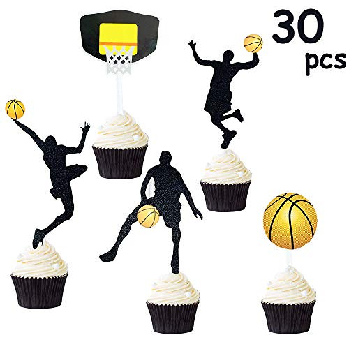 30 PCS Suppar NBA Star Cupcake Topper Basketball Cake Toppers Basketball Player Cupcake Picks Basketball Star Cupcake Decoration for Basketball Theme Party Decorations Supplies 30 PCS Suppar NBA Star Cupcake Topper Basketball Cake Toppers Basketball Player Cupcake Picks Basketball Star Cupcake Decoration for Basketball Theme Party Decorations Supplies