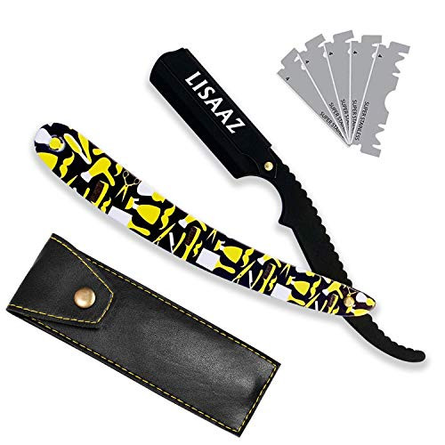 Beard & Mustaches Handle | Universal Half Blade Razor | Straight Razor | Straight Edge Barber Razor | Barber Razor | Razors For Men | Straight Edge Razor by Lisaaz