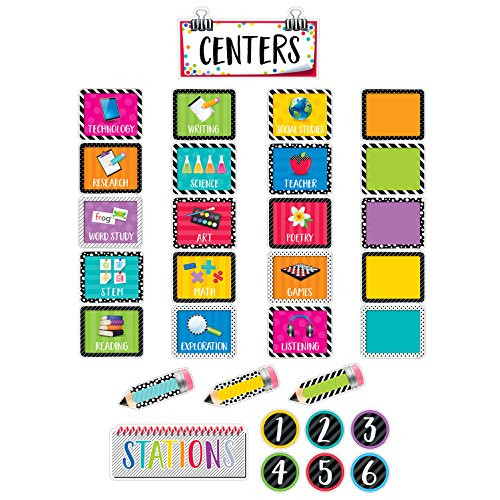 Creative Teaching Press Mini Bulletin Board Bold & Bright Classroom Centers (2173)