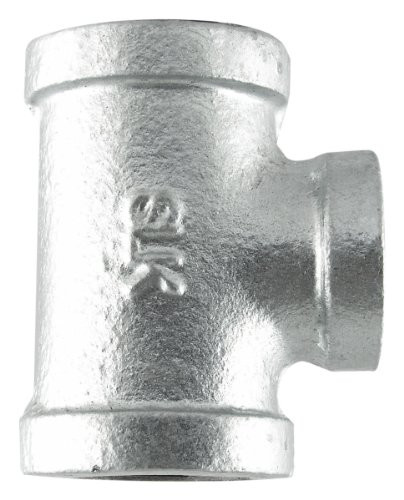 LDR Industries 341 T-18 Galvanized Tee, 1/8"