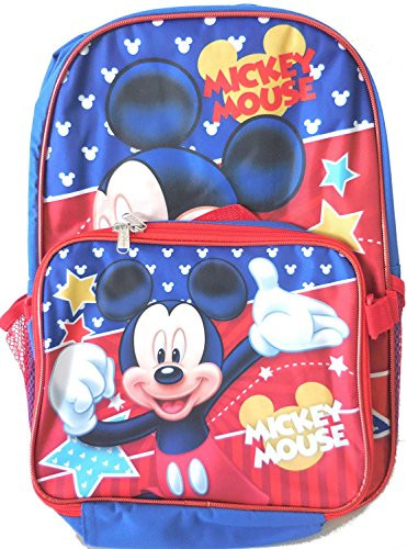 Disney Mickey Mouse Large Backpack with Detachable Lunch Kit