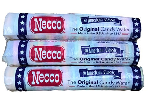 Necco Wafers Original Assorted Candy Rolls (Set of 3)