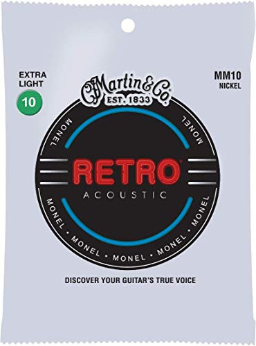 Martin Retro Acoustic Guitar Strings - .010-.047 Extra Light