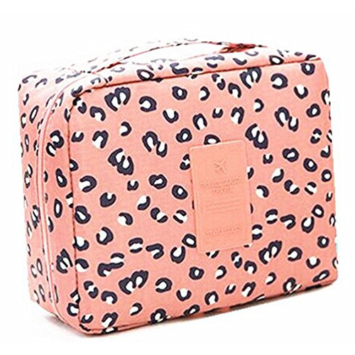 CalorMixs Travel Bag Printed Multifunction Portable Toiletry Bag Cosmetic Makeup Pouch Case Organizer for Travel, Leopard print CalorMixs Travel Bag Printed Multifunction Portable Toiletry Bag Cosmetic Makeup Pouch Case Organizer for Travel, Leopard print