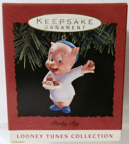1999 Hallmark Ornament Looney Tunes Porkey Pig