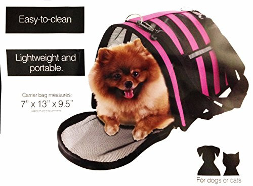 Kole Imports Vented Pet Carrier Bag with Reflective Stripes