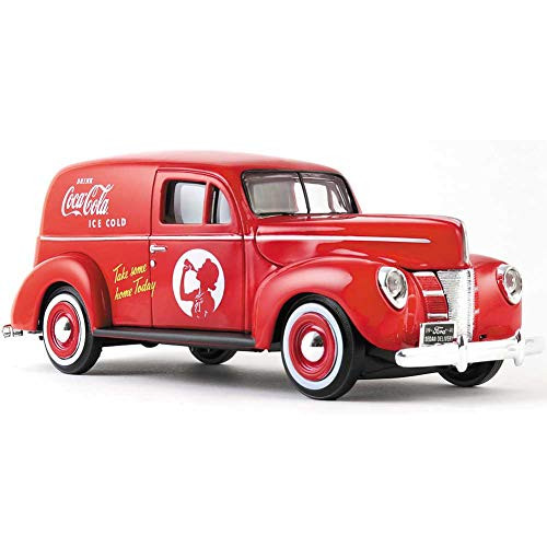 Motorcity Classics 1940 Ford Sedan Delivery Van Coca-Cola Red 1/24 Diecast Model Car