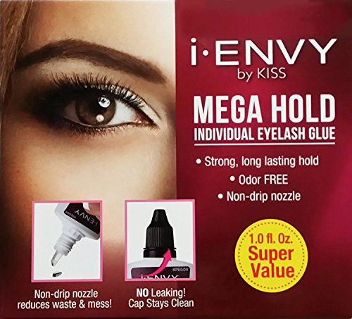 I Envy by Kiss Mega Hold Individual Eyelash Glue 1 oz - Black