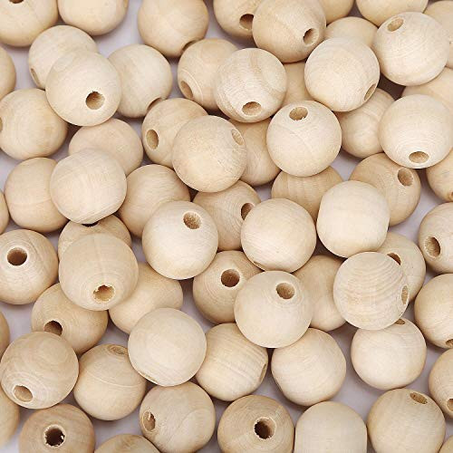 200pcs Natural Wood Beads Unfinished Round Wooden Loose Beads 20mm Wood Spacer Beads for Craft Making or Decoration 200pcs Natural Wood Beads Unfinished Round Wooden Loose Beads 20mm Wood Spacer Beads for Craft Making or Decoration