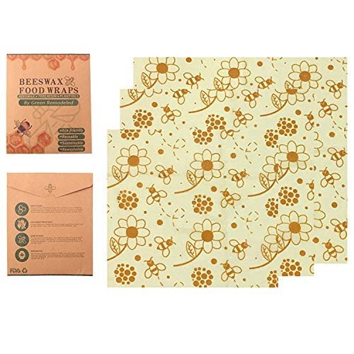 Bees Wax Food Wrap | Sustainable Eco Friendly Food Storage | Biodegradable And Plastic Free | 3 Pack | Beeswax Zero Waste Paper Bees Wax Food Wrap | Sustainable Eco Friendly Food Storage | Biodegradable And Plastic Free | 3 Pack | Beeswax Zero Waste Paper