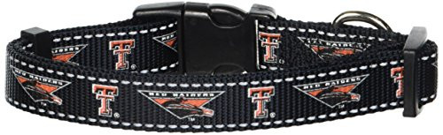 Pet Goods NCAA Texas Tech Red Raiders Dog Collar, Medium