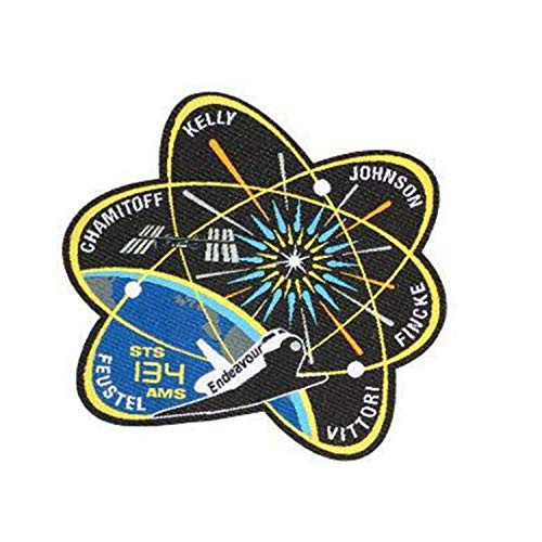 NASA Endeavour Tactical Morale Patch Atomic Shaped Space Shuttle Mission Military Emblem Badge Morale Patch for Backpacks Caps Hats Bags Jacket