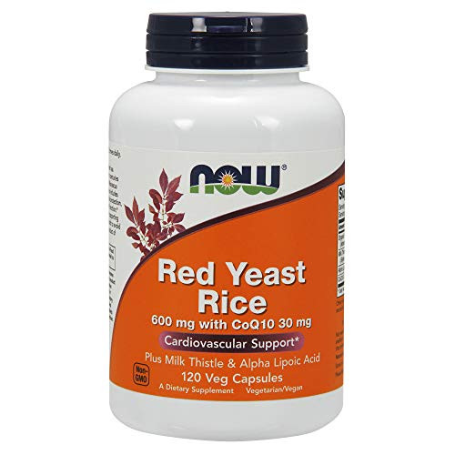 NOW Supplements, Red Yeast Rice with CoQ10, plus Milk Thistle & Alpha Lipoic Acid, 120 Veg Capsules NOW Supplements, Red Yeast Rice with CoQ10, plus Milk Thistle & Alpha Lipoic Acid, 120 Veg Capsules