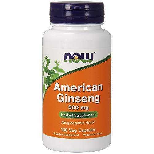 NOW Supplements, American Ginseng (Panax quinquefolius)500 mg, 100 Veg Capsules