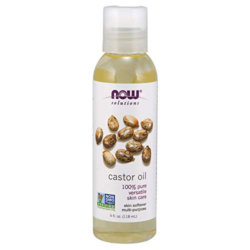NOW Solutions, Castor Oil, 100% Pure Versatile Skin Care, Multi-Purpose Skin Softener, 4-Ounce