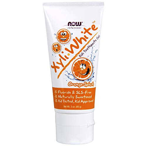 NOW Solutions, Xyliwhite Toothpaste Gel for Kids, Orange Splash Flavor, Kid Approved! 3-Ounce