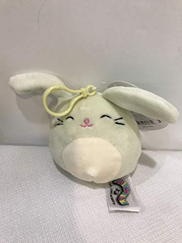 Squishmallows Easter Plush 3.5" Clip-On Stuffed Animal for Backpack or Diaper Bag (Isabella The Mint Green Bunny)