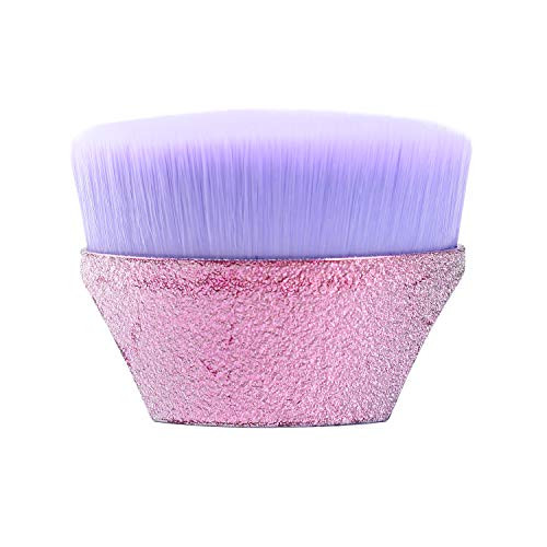 Foundation Makeup Brush Flat Top Kabuki Premium Makeup Brush for Liquid, Cream, and Powder - Buffing, Blending, and Face Brush (Purple gradient)