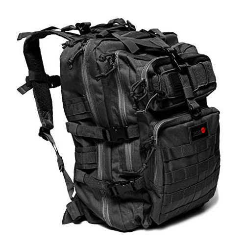 24BattlePack Tactical Backpack | 3 Day Assault Pack | 40L Bug Out Bag | Combat Veteran Owned Company (Black)