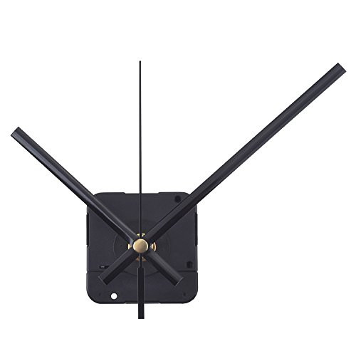 Mudder Long Spindle Quartz Clock Mechanism, 1/ 2 Inch Maximum Dial Thickness, 9/ 10 Inch Total Shaft Length (Black)