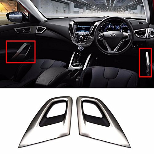 Inside Door Grip Handle silver set LH RH For Hyundai 2011- Veloster OEM Parts