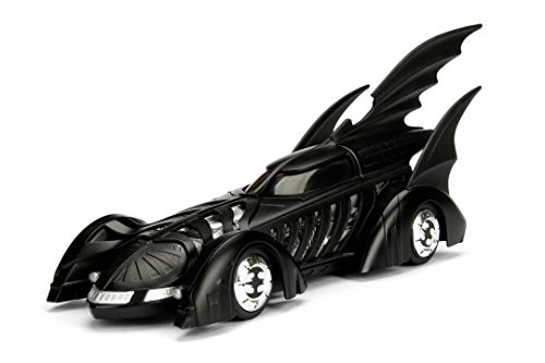 NEW 1:24 DISPLAY JADA TOYS CLASSIS TV SERIES COLLECTION - Black Batman Forever Batmobile Diecast Model Car By Jada Toys (WITHOUT RETAIL BOX)
