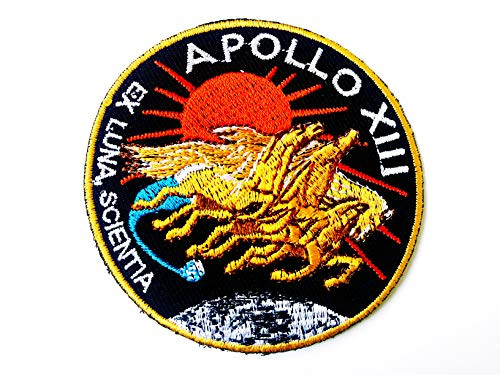 NASA Apollo 13 Patch Embroidered Iron Sew on Badge Applique Astronaut Space Suit Program Souvenir