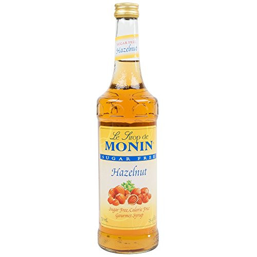 Monin Sugar Free Hazelnut Syrup, 750ml (25.4oz)