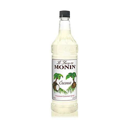 Monin Flavored Syrup, Coconut, 33.8-Ounce Plastic Bottle (1 liter)
