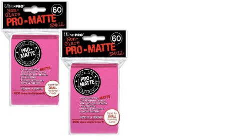 Ultra Pro Pro-matte Small (120 Count) Bright Pink Deck Protector Sleeves - Yugioh