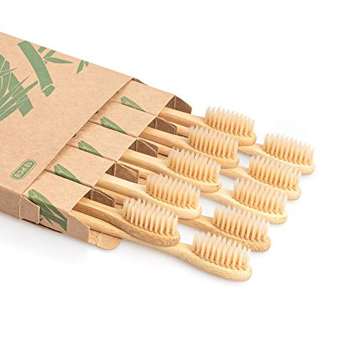 Daletu Bamboo Toothbrush, Wooden Toothbrushes Organic Wood Toothbrush Soft Bristles Travel Toothbrushes Manual Tooth Brush - 10 Pack Daletu Bamboo Toothbrush, Wooden Toothbrushes Organic Wood Toothbrush Soft Bristles Travel Toothbrushes Manual Tooth Brush - 10 Pack