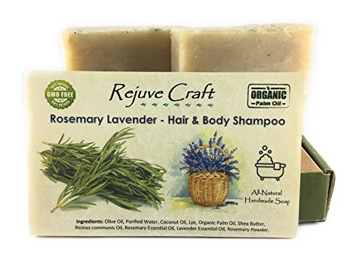 Rejuve Craft Hair and Body Shampoo 2 pack Rosemary Lavender